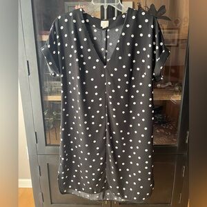 A New Day Black Polka Dot Dress